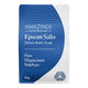 Amazing You Epsom Salts Detox Bath Soak Pure Magnesium Sulphate 1kg in a blue and white pouch with white lettering, front view on white
