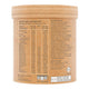 Side of container of Amazonia Raw organic multivitamin with nutritional information panel and ingredients.