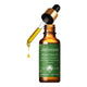 A bottle of Antipodes Divine Face Oil with a dropper, containing a yellow liquid, against a white background.