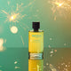 100ml bottle Bastille 14 Juillet Perfume, natural vegan perfume with a fireworks background.