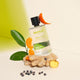 100ml bottle Bastille Hors-Piste Perfume, natural vegan perfume styled with ginger and mandarin slices.