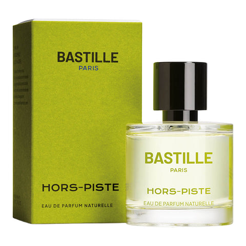 50ml bottle Bastille Hors-Piste Perfume, natural vegan perfume with citrus, ginger, juniper notes.