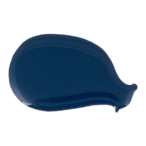 Blue niail polish swatch on a white background.