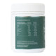 Nutrition information label on BioBalance Certified Organic Spirulina Powder container. 200g. 