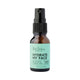 Black Chicken Remedies Hydrate My Face Toning Mist 15ml in a small amber spray bottle with a teal label, front view on a plain white background
