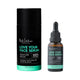 Black Chicken Remedies Love Your Face Serum 30ml, a black cylinder box beside a dark dropper bottle with a teal label on a plain white background