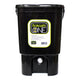 Black Bokashi One bucket composting system on a white background.