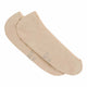 Pair of nude (shell) everyday liner socks on a white background.