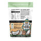 Botanika Blends Keto Creamer 300g pouch turned to show the back with a nutrition table and an illustrated character, clear product photo
