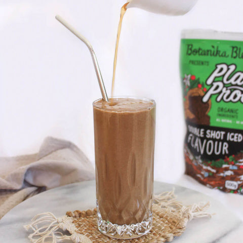 Smoothie made with Plant Protein - Double Shot Iced Coffee