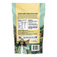 Botanika Blends Protein Custard Vanilla Cinnamon 120g pouch turned to show the back with a nutrition table and an illustrated gardener on white