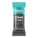 Chief beef bar 40g in a teal and charcoal wrapper reading Like Jerky In A Bar and 18.4g Protein, front of the pack on a plain white background