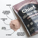 Chief Collagen Protein package with dark chocolate flavour on a white background.