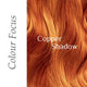 Copper Shadow hair colour swatch, light copper red.