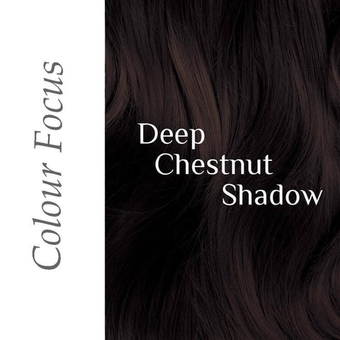 Deep Chestnut Shadow hair colour swatch, dark warm brown.
