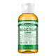Dr Bronner's 18-in-1 Pure-Castile Magic Soap - Almond 59ml bottle with a green label & white text on a white background.