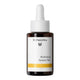 Dr. Hauschka Hydrating Serum Plus in an amber glass dropper bottle with a white label and white dropper cap, isolated on a white background.
