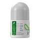 Back of 50ml Dr. Organic Aloe Vera Roll-On Deodorant, aluminium free, natural, vegan, and cruelty free.
