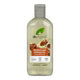 265ml bottle Dr. Organic Moroccan Argan Oil Shampoo, made with natural ingredients, leaves hair soft and shiny.