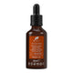 Back of 50ml dropper bottle, 100% pure, organic argan oil from Morocco with a multitude of benefits for skin & hair.