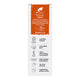 Back of box packaging showing ingredients. Organic argan oil, plant-based ingredients. Recyclable pack, cruelty free.