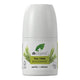 50ml bottle Dr. Organic Tea Tree Roll-On Deodorant, aluminium free, vegan, and cruelty free formula.