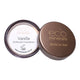 Eco Minerals Perfection Foundation Vanilla 5g, an open pot showing its Vanilla label beside its brown lid with Byron Bay lettering on white