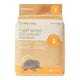 Eco-friendly nappy package with plant-based materials and an echidna illustration on a white background.