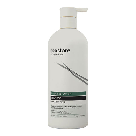 ecostore daily hydration shampoo in a 600ml bottle.