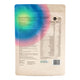 Back of 360g pouch eimele Essential Rainbow, showing ingredients and nutrition information.
