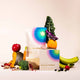 eimele Essential Rainbow pouch and box styled with vegetables.