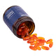eimele Optimal Omega+ 60 softgel capsules jar spilling contents, sustainable omega-3 supplement.