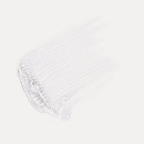 Ere Perez Aloe Gel Lash & Brow Mascara Clear 10ml swatch, clear gel strokes on white, close up on a plain white background, clear product photo