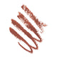 Ere Perez Coco Lip Crayon Brave 3g swatch, rose brown crayon scribbles, close up on a plain white background, clear product photo