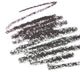 Ere Perez Jojoba Eye Pencil Black 1.1g swatch, a charcoal black pencil scribble, close up of the scribble on a plain white background