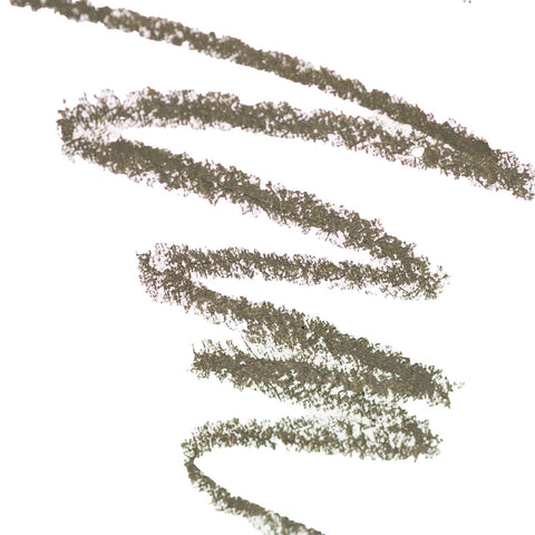 Ere Perez Jojoba Eye Pencil Forest 1.1g swatch, an olive green pencil scribble, close up of the scribble on a plain white background