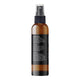 Essential Dog Citronella Guard Spray 125ml amber spray bottle turned to show the back label with small print on a plain white background