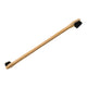 Essential Dog Natural Bamboo Pet Toothbrush a double ended bamboo brush with dark bristles at both ends on a plain white background