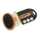 Essential Dog Natural Bamboo Slicker Brush for Cats & Dogs on its black card pack with a bamboo handle and fine metal pins, front of the pack on white