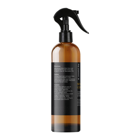 Brown spray bottle with black nozzle on a white background.