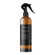 Brown spray bottle with black nozzle on a white background.