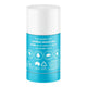 Blue sunscreen stick with white cap on a white background. Made in AU, fragrance free, cruelty-free, reef friendly.