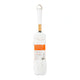 A white microfiber duster with a white plastic handle, a light wood neck, and an orange and white product label, shown against a plain white background.