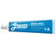 Grants Fresh Mint Natural Toothpaste Fluoride Free, a blue tube lying on its side, front view of the tube on a plain white background