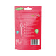 Back of 80 pack of Grin Ultra Smooth Watermelon Flavoured Floss Picks infused with nano-hydroxyapatite.