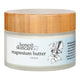 Honest Skincare Magnesium Butter 150ml in a frosted glass jar with a bamboo lid and a white label, front view on a plain white background