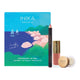 INIKA Organic nourishing lip trio with Amalfi Coast artsy packaging.