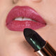 Close-up of night moves magic tint applied on the lips. 