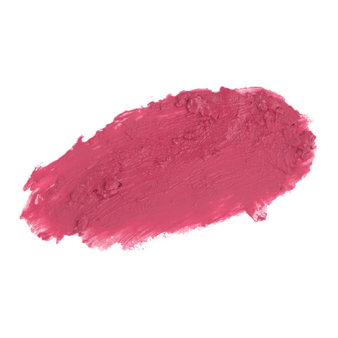 Swatch of pink starlet, creamy texture. Vibrant, deep pink. 