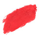 Swatch of rymba rhythm. Creamy, matte texture. Bright red with orange tone. 